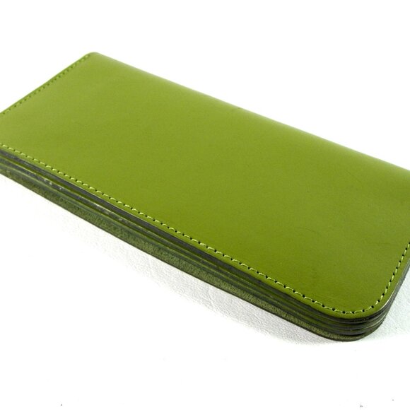 Minor History Ledger Wallet 2.0 Green Leather with Brass Snap - Barbera - Picture 7 of 11